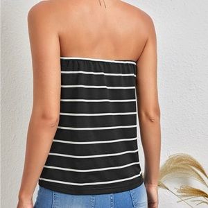 Brand new Black & White halter top